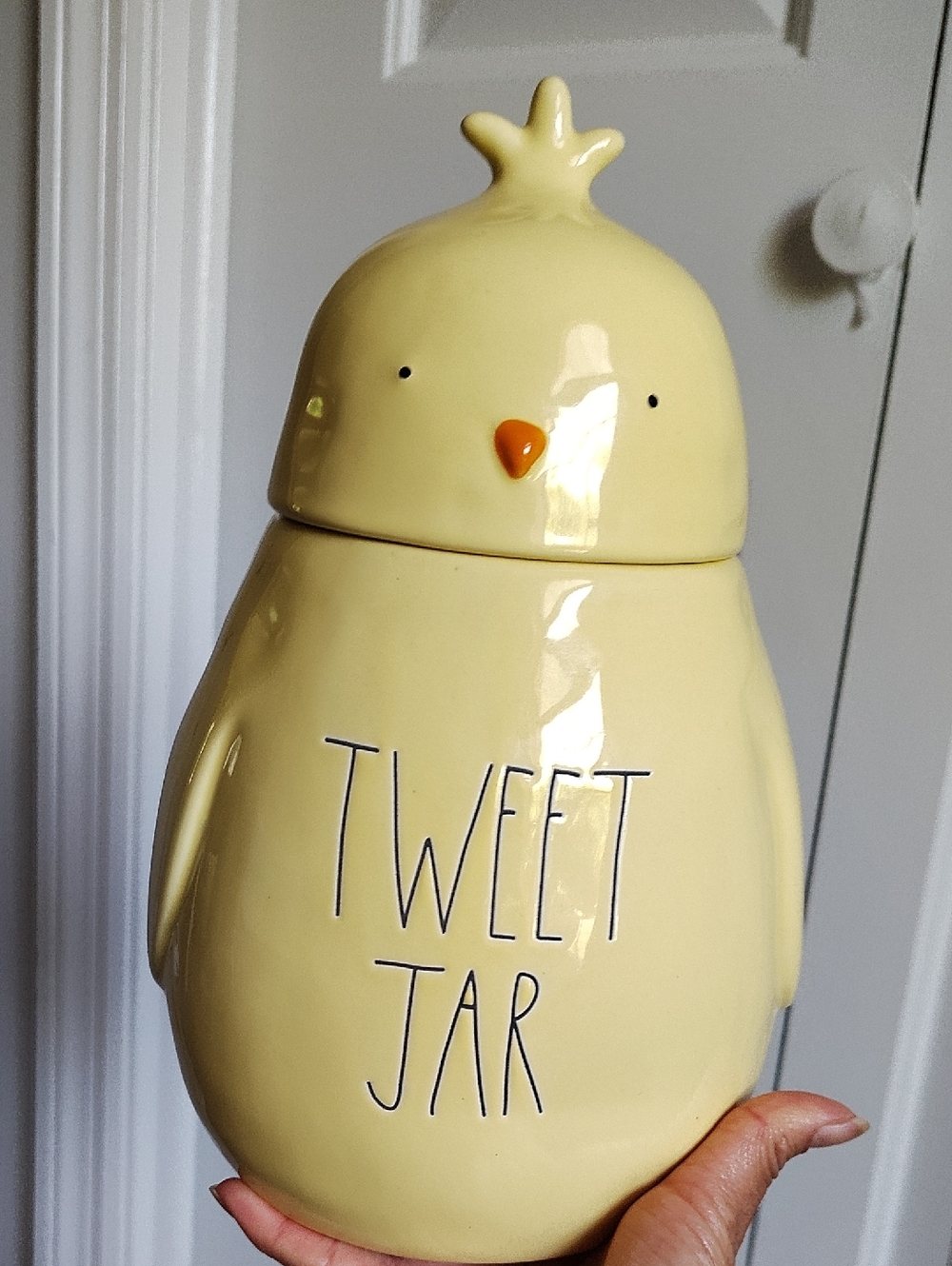Yellow 'Tweet Jar' Ceramic Chick Cookie Jar